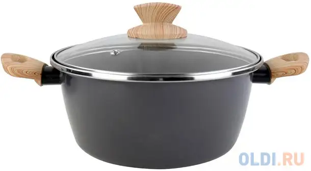 Кастрюля vitrinor eco cooking 24 24 см 4.4 л сталь, фотография 1