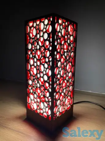 Красный Интерьерный лампа-ночник, фотография 6