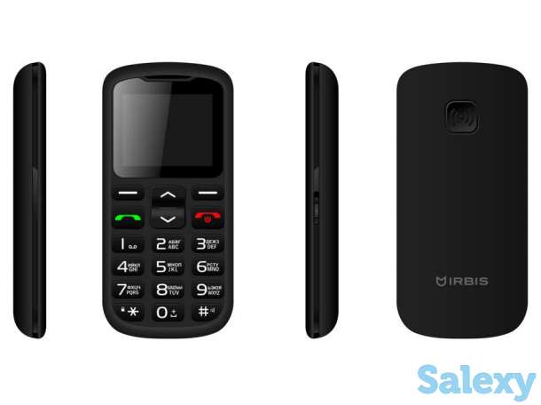 Продам кнопочный телефон с большими кнопками, крупным шрифтом, кнопкой SOS и фонариком, IDSF63, фотография 1