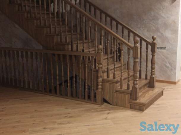 Лестница из массива дерева изготовление и / или установка, фотография 6