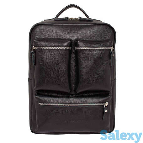 Кожаный рюкзак для ноутбука norley black, фотография 2