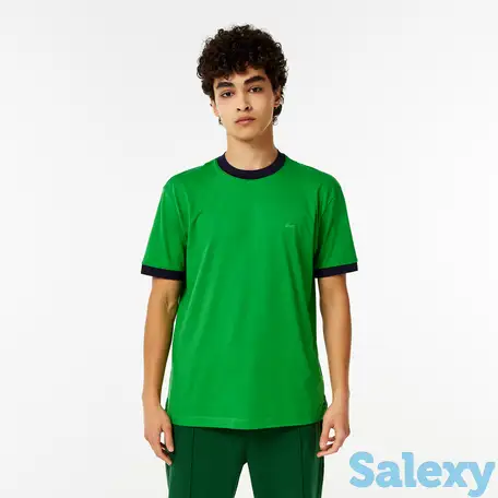 Хлопковая футболка lacoste unisex, фотография 1