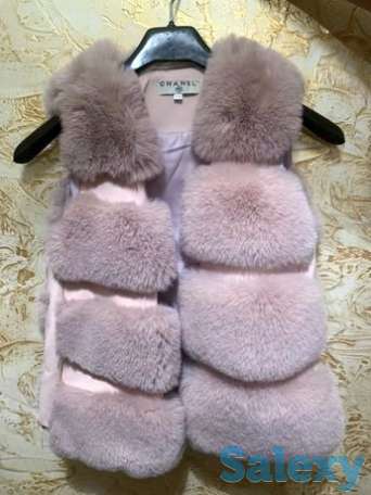 Жилет на двечку из кролика, фотография 1