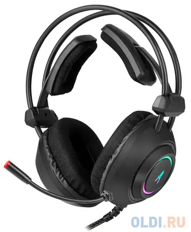 Наушники с микрофоном оклик hs-l830g asylum черный 2.1м мониторные оголовье (gh-x17), фотография 1