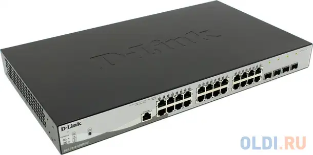 Коммутатор d-link dgs-1210-28mp/me/b1a управляемый коммутатор 2 уровня с 24 портами 10/100/1000base-, фотография 1