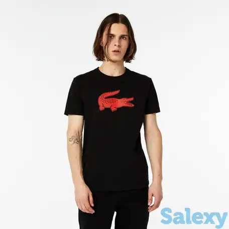 Мужская футболка lacoste с принтом regular fit, фотография 1