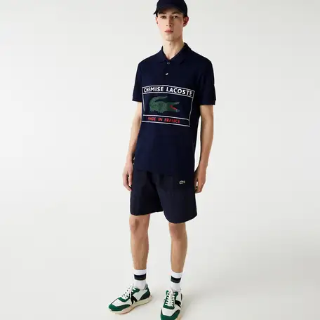 Мужское поло lacoste classic fit из органического хлопка, фотография 1