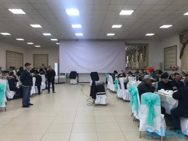 Ведущие, режиссёры, сценаристы, дикторы на казахском русском языках на Еске алу поминки, проектор большой 6 м. экран, фотография 7