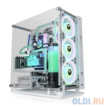 Корпус e-atx thermaltake core p3 tg pro без бп белый, фотография 1