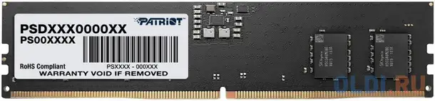Оперативная память для компьютера patriot signature dimm 8gb ddr5 4800 mhz, фотография 1
