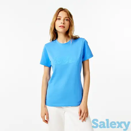 Женская футболка lacoste slim fit, фотография 1