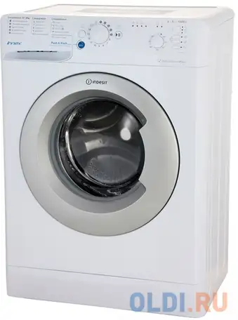 Стиральная машина indesit bwsb 51051 s белый, фотография 1
