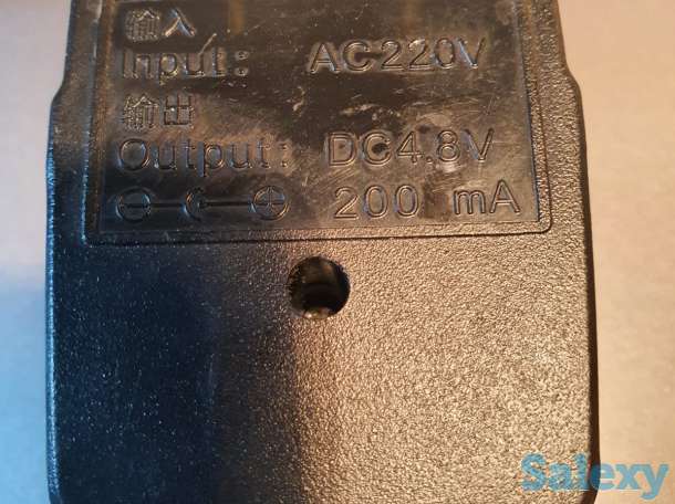 Зарядка блок питания, адаптер 4.8V-200mA, фотография 1