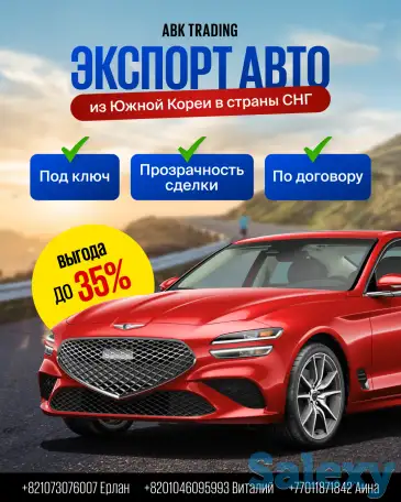 Экспорт автомобилей из Южной Кореи., фотография 1