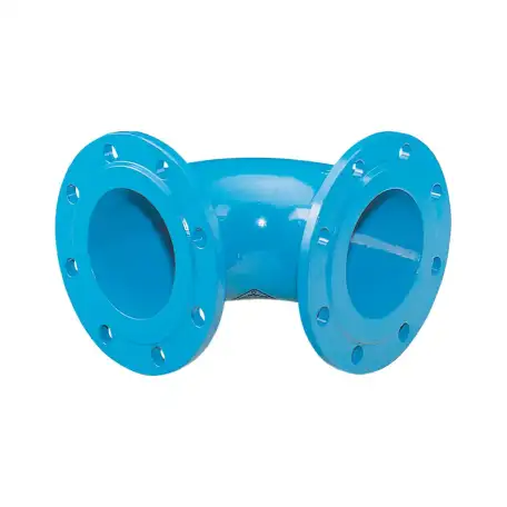 Колено чугунное фланцевое, D 25-1200 мм, Тип: УР; УРГ; УРФ..., Внешнее покрытие: оцинкованное..., фотография 1