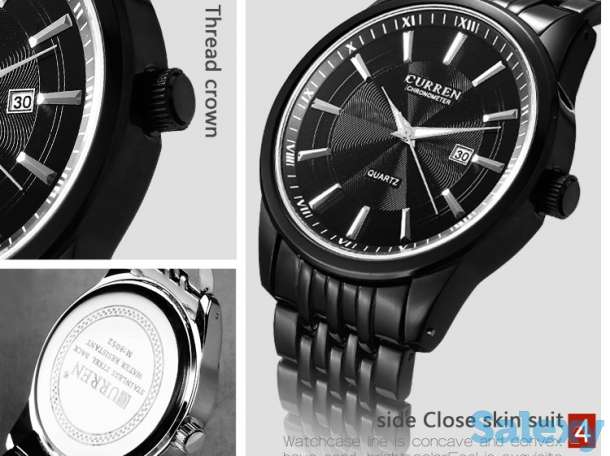 Кварцевые наручные часы Curren Chronometer, новые, в подарочной упаковке, фотография 7