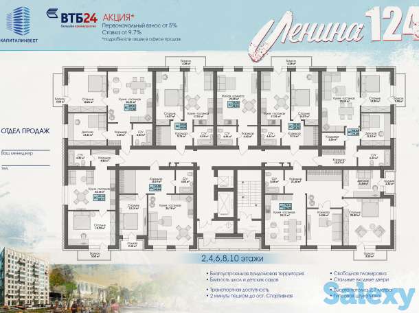 Новостройка, Новосибирская область, Бердск, ул Ленина,124, фотография 1