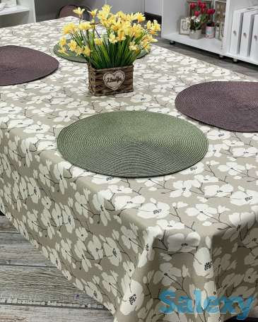 Шикарная итальянская скатерть Lucia Forino ширина 140 см, фотография 1