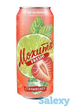 Мохито освежающий со вкусом Лимона, Лайма и Клубники, Кинг Конг, фотография 3