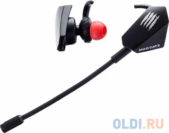 Игровые мобильные наушники mad catz  e.s. pro+ черные (3.5 мм, фотография 1