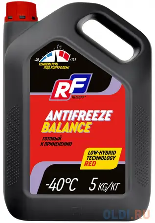17482n ruseff антифриз antifreeze balance красн. (5кг), фотография 1