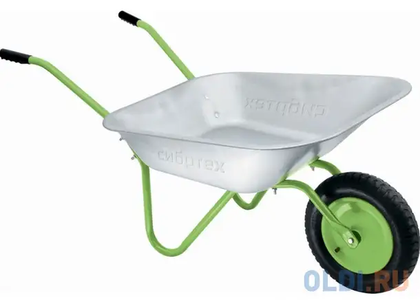 Тачка садовая одноколесная облегченная, объем 65 л// сибртех, фотография 1