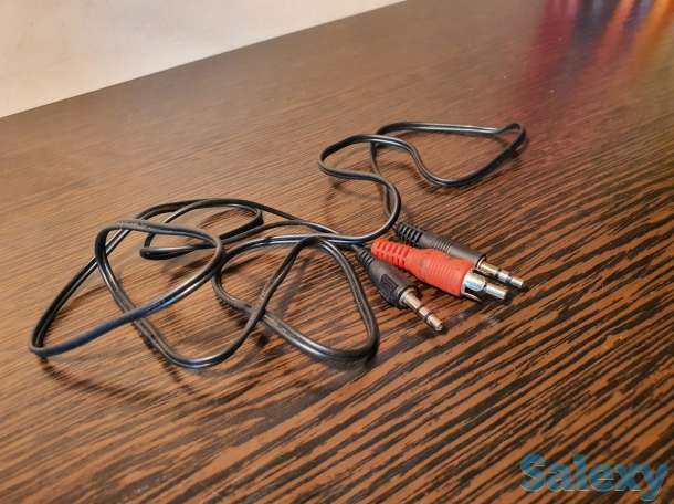 Шнур AUX кабель 2 RCA (тюльпаны), 60 см, фотография 2