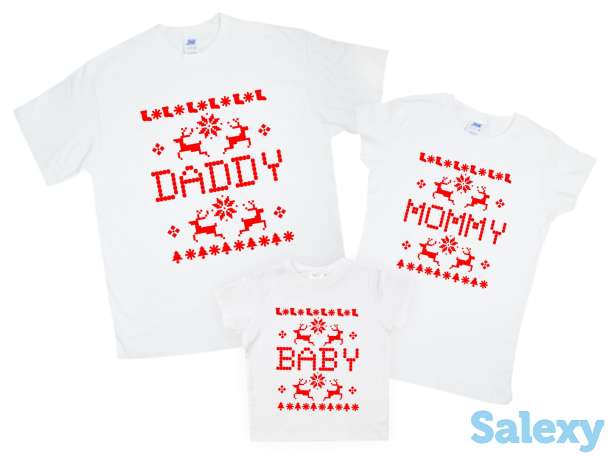 Футболки с новогодним поздравлением. Печать на футболках Новогоднего настроения., фотография 1