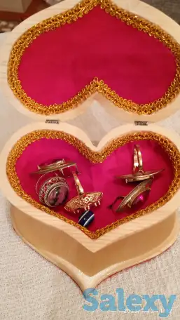 Шкатулки Сердечко из дерева. Ручная работа. Лучший подарок женщине., фотография 3