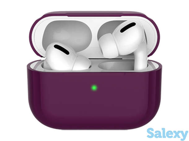 Силиконовый чехол deppa для airpods pro (47034). бургунди, фотография 1