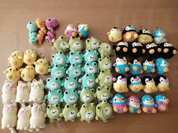 Вязанные брелки, фотография 7