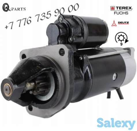 Стартер,  экскаватор перегружатель Terex-Fuchs, двигатель Deutz, фотография 2