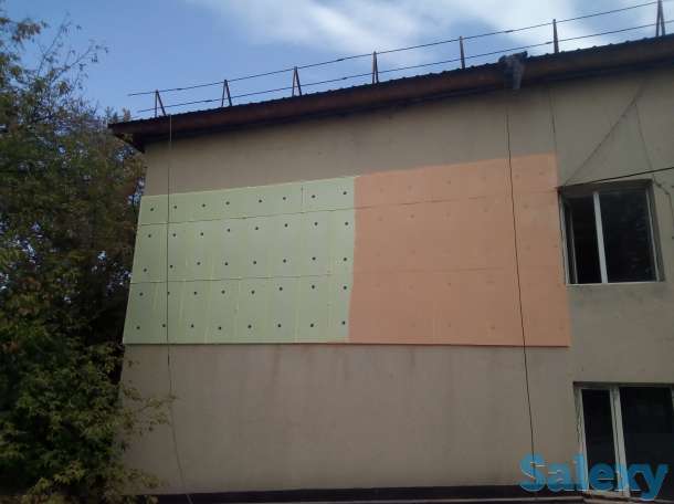 Высотные работы. Промышленный альпинизм. Утепление стен Алматы и область., фотография 10