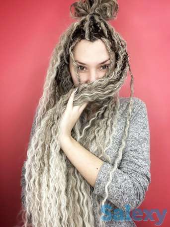 Афрокосы, де дреды, зизи,же косы, фотография 9