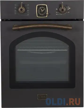 Электрический шкаф korting okb 4941 crn черный, фотография 1