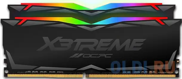 Оперативная память для компьютера ocpc x3 rgb black dimm 64gb ddr4, фотография 1