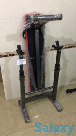 Многофункциональная складная скамья для штанги и гантелей брусья, фотография 5