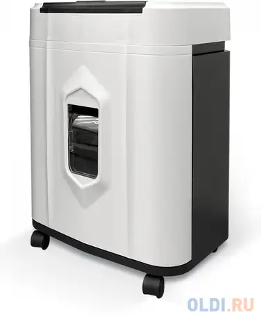 Шредер heleos ап20-5 белый/черный с автоподачей (секр.p-5) перекрестный 131лист. 20лтр. скрепки, фотография 1