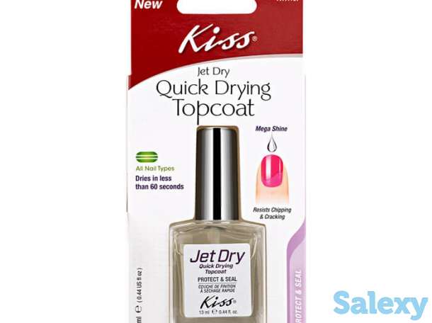 Верхнее покрытие для ногтей kiss jet dry quick drying topcoat (ktr19f), фотография 2