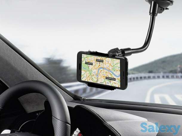 Продам универсальный регулируемый автомобильный держатель для смартфонов на стекло, 67+С3, фотография 1