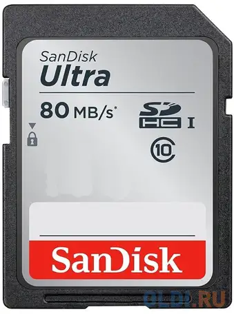 Флеш карта sd 32gb sandisk sdhc class 10 uhs-i ultra 120mb/s, фотография 1
