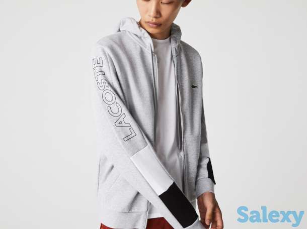 Мужская флисовая толстовка lacoste на молни, фотография 5