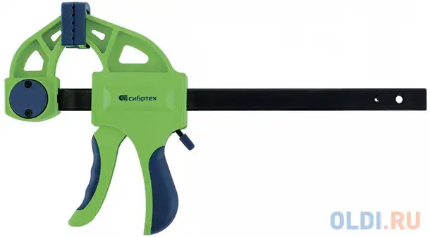 Струбцина сибртех 20567  f-образная быстрозажимная 600 х 70 х 820мм, фотография 1