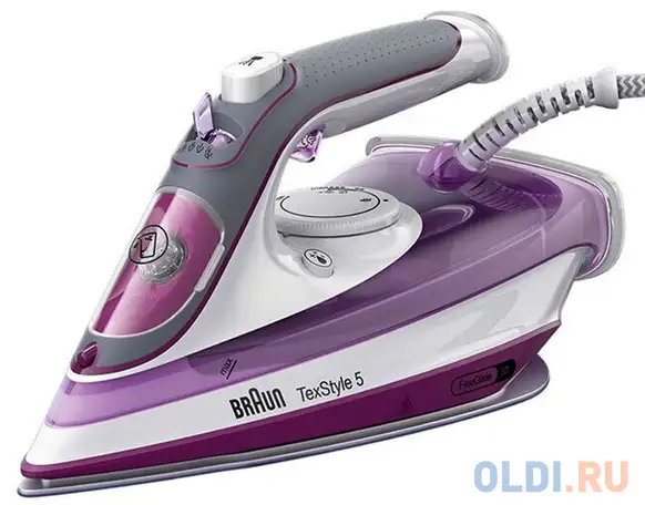 Утюг braun si5037vi 2700вт белый фиолетовый, фотография 1