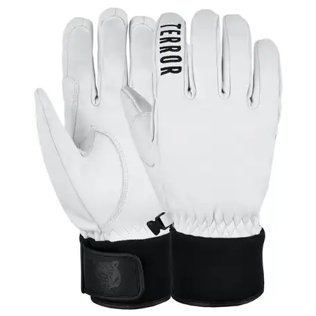 Перчатки terror 21-22 leather gloves white, фотография 18