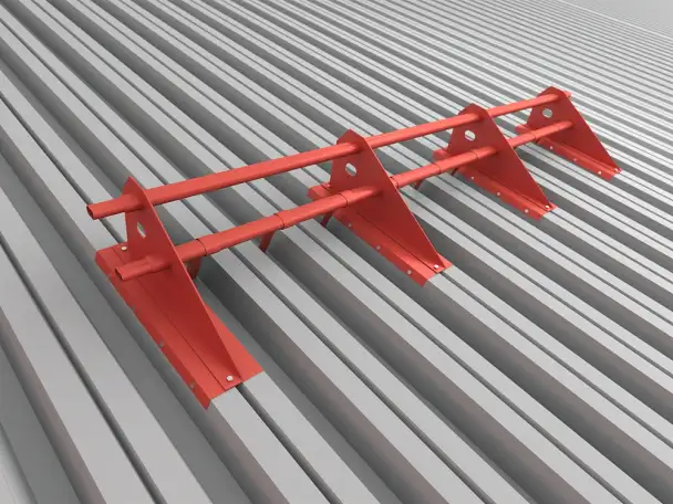 Снегозадержатель трубчатый; однотрубчатый; уголковый, фотография 1