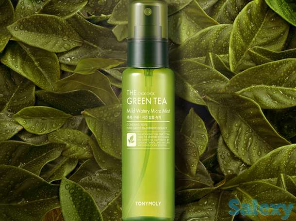 Мист для лица tony moly the chok chok green tea mild watery micro mist, фотография 2