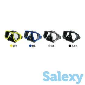 Akvilon maxima-4 маска для плавания, цвет прозрачный / желтый, фотография 1