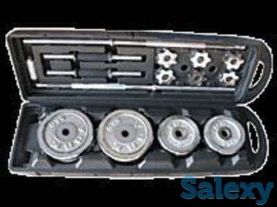 Набор гантели и штанга в кейсе для дома офиса доставка по Алматы, фотография 3