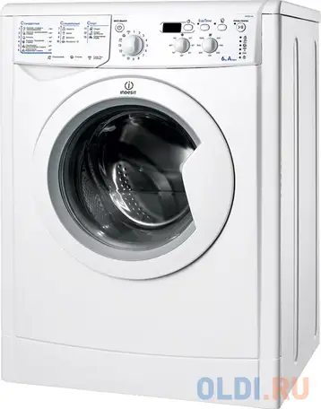 Стиральная машина indesit iwsd 6105bcisl белый, фотография 1